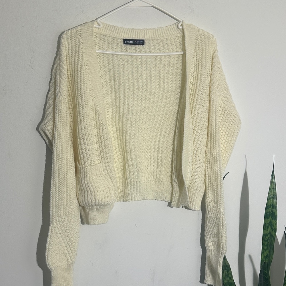 SHEIN Off-White Women's Cardigan